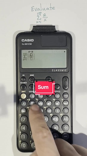 How to Sum on your Calculator #calculator #learnmath | Calculator