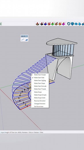 Suraj Kumar on Instagram: "skeetchup pro tips / how to create complex stair in sketchup sketchup tutorial #elevation #fblifestyle #buildings #architectural #3d #d5render #Construction #parametric #structure #SKETCHUP #architect #challenge #buidling #heroes #building #enscape #plugins #sketchup3d #InteriorDesign #3dvisualizer #ai #furnituredesign"