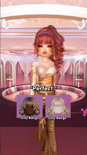 The BEST Curly Side Ponytail Hair Combo (No adjustments)✨ #dresstoimpress #dti #roblox #shorts