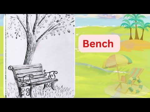 scene bench 3 #art #artist #magpaintings #scenary #drawings #howtodraw