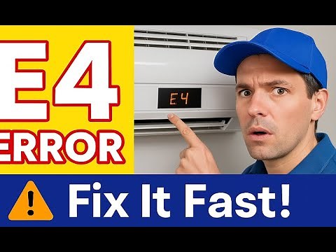 E4 Error Code in Air Conditioners: What It Means, Common Causes & Easy Fix!