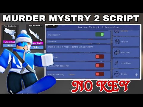 Murder Mystery 2 Script *NO KEY* - Auto Farm Winter Tokens, Silent Aim, Auto Shoot, No clip & More!
