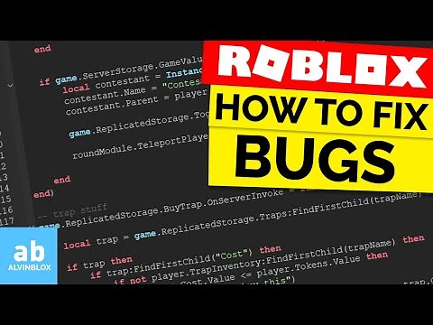 HOW TO FIX BUGS / ERRORS IN ROBLOX STUDIO