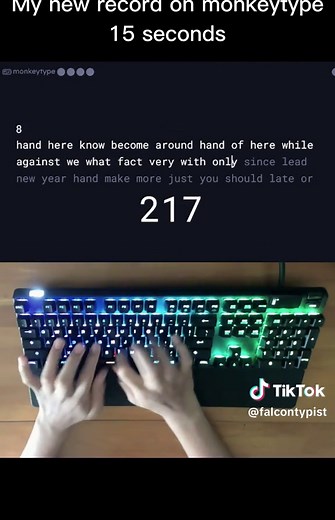 Achieving 198 WPM on Monkeytype in 15 Seconds