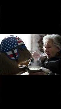 Capybara accused of stealing meat at market but actually saving grandmother ❤️👵 #capybara #rescue
