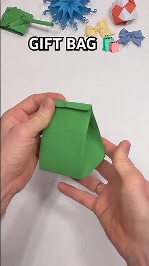 EASY ORIGAMI GIFT BAG STEP BY STEP | INCL ART NO GLUE PAPER CRAFT