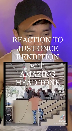 195K views · 7K reactions | Reaction to Just Once rendition by Sir AJ (Head Tone + Runs) #JustinTaller #Talleruns #JustOnce #HeadTone | Justin Taller | Facebook