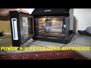 How to Use the Power Air Fryer Oven Rotisserie and Accessories