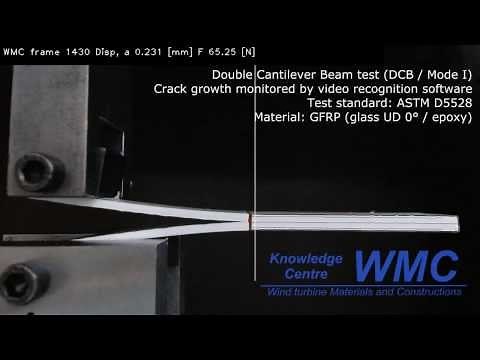 Interlaminar fracture toughness test (DCB/Mode I)