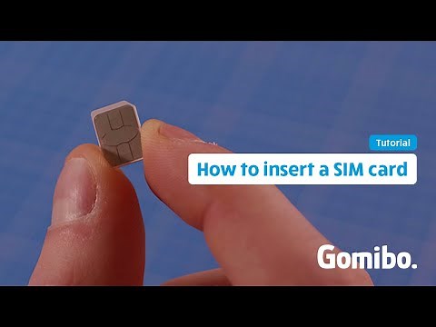 How to insert a SIM card - Tutorial