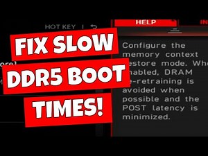 How To Speed Up Slow AMD DDR5 Boot Times