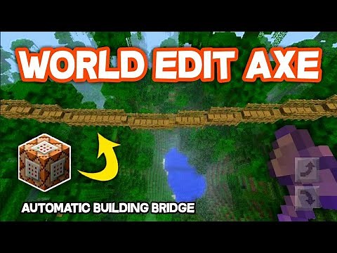 World Edit Axe in Minecraft using Command Block Tutorial Tricks