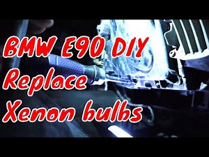How to DIY Install Replacement D1S Xenon Hid Headlight Bulbs BMW E90 325i 328i 330i 335i