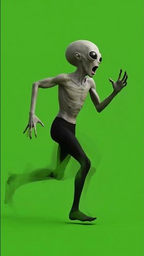 Funny Alien Reaction Sound Effect | Green Screen Alien Meme SFX
