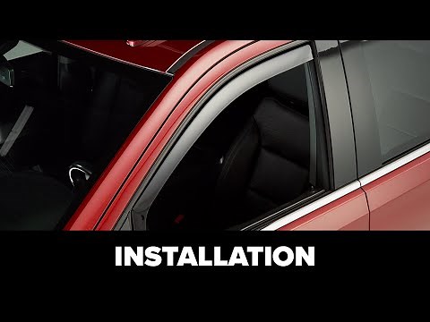 WeatherTech Side Window Deflector: Chrome/Black Chrome Installation