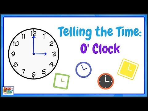 Telling the Time for Kids: O'Clock Times- WORKSHEET INCLUDED!