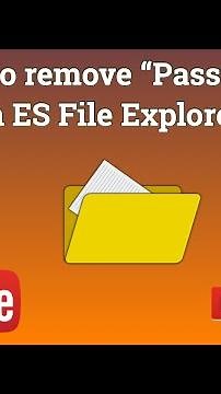 ES File Explorer Tutorial - How to remove password protection in ES File Explorer