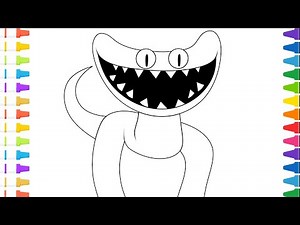 Cyan Rainbow Friends coloring page | Coloring Rainbow Friends Chapter 2