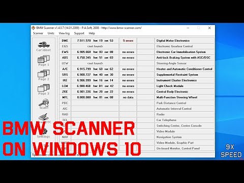 💻 [PA Soft] BMW Scanner on Windows 10 (Check for Codes and Settings on your BMW)