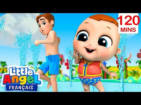 Bébé au Parc Aquatique pour Enfants | Comptines avec Bébé Louis | Little Angel Français
