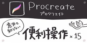 【Procreate】意外と知らない便利操作・使い方１５選！ ｜ しまくま制作