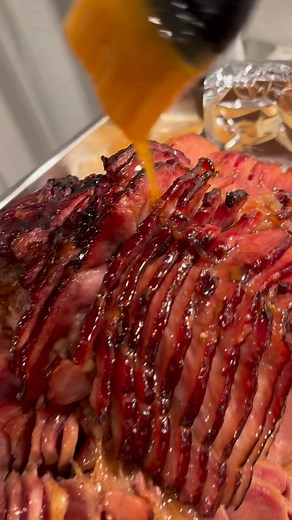 Easy baked ham recipe. | Cooked by Julie