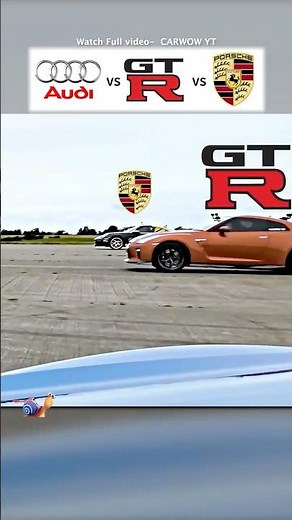 900hp Turbo S vs 950hp Audi R8 vs 1000hp GT-R — Drag Race