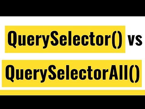 ✅ How To Use Document.querySelector And Document.querySelectorAll Methods in JavaScript?