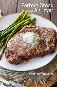 Air Fried Steak Like Air Fryer Rib Eye That's JUICY EASY | Air Fryer World