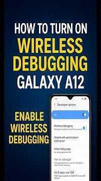 How to Turn On Wireless Debugging in Samsung Galaxy A12 | Enable Wireless Debugging Easily