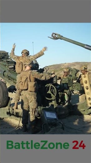 M777 Artillery Fire! Massive Shockwave on Impact! #military #army #shorts