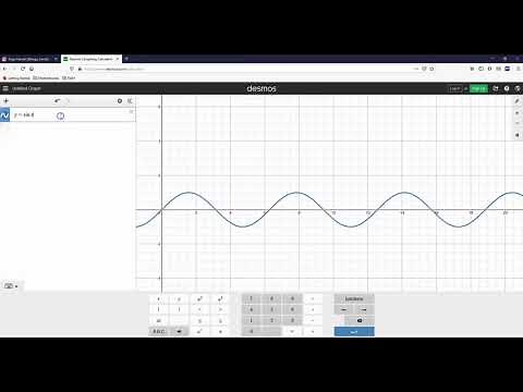 How to Create a Basic Animated Graph on Desmos.com [y=sinx example]