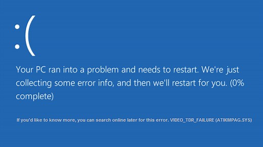 Fix Video TDR Failure (atikmpag.sys) in Windows 10