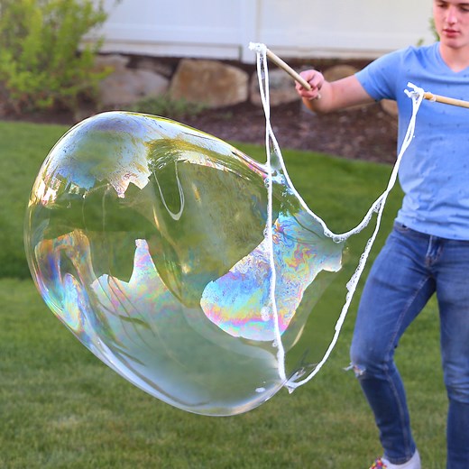 How to make a Giant Bubble Wand for AMAZING bubbles