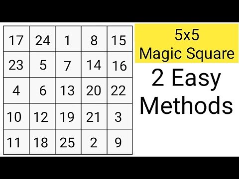 5 By 5 Magic Square | 5x5 magic Square | magic square 5x5 | magic square