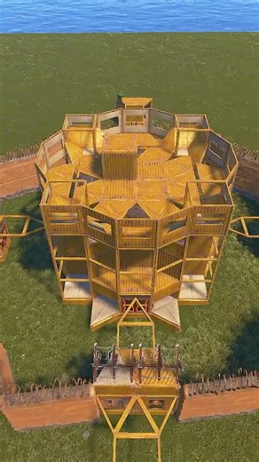 2x2 Compact Quad Base | Turrets & Multi TC Setup #rust #shorts #rustbasedesign #rustbase #rustbuild