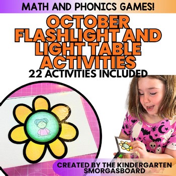 Flashlight Activities:  October Flashlight Games And Light Table Activities