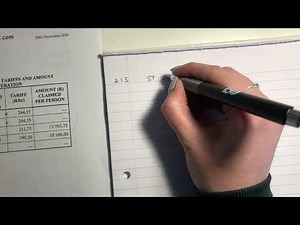 Maths Lit - Paper 2 Nov 2020 (Q2.1. - tariffs & using formulae)