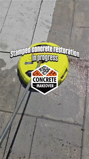 alessio trabelsi on Instagram: "Stamped concrete restoration going to give this baby a nice new paint job and seal stay tuned"