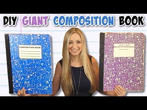 How to Make a Giant Composition Notebook for LESS Than $3 (FREE PATTERN)