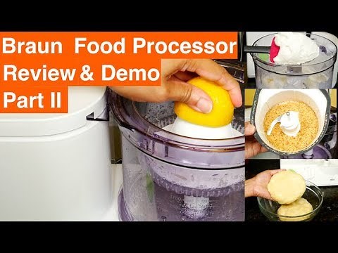 Braun FP3020 12 Cup Food Processor Review and Demo Part 2