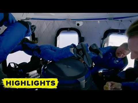 Watch William Shatner and crew in zero gravity during Blue Origin spaceflight