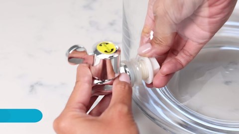 ZeroWater 40-Cup Ready-Pour 5-Stage Round Glass Water Filter Dispenser with 5-Stage 0 TDS Water Filter – IAPMO Certified to Reduce Lead, Chromium, and PFOA/PFOS