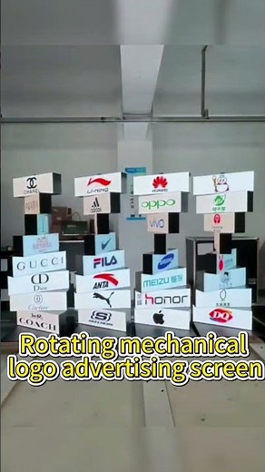 Mechanical Rotating Logo Wall LED Display | Pre-Shipment Test