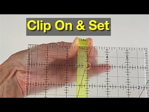 The secret to cutting straight strips using Quilt Ruler Upgrade Kit by Guidelines4Quilting