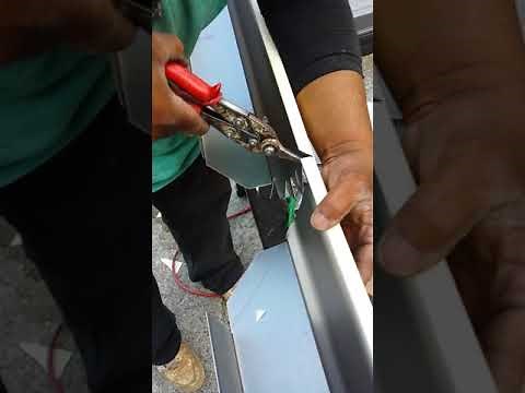 Gutter one piece outside mitre