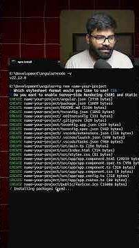 ✅ Your first angular app in 1 minute 🔥 #angular #coding