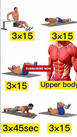 15-Min Upper Body Workout | No Equipment Home Routine #teamhamza