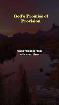 God’s Promise of Provision | Proverbs 3:9-10