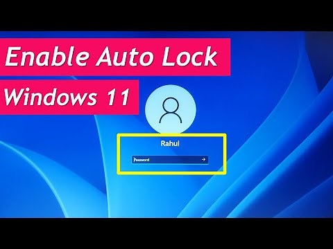 How to enable auto lock in windows 11 | Enable lock screen on windows 11
